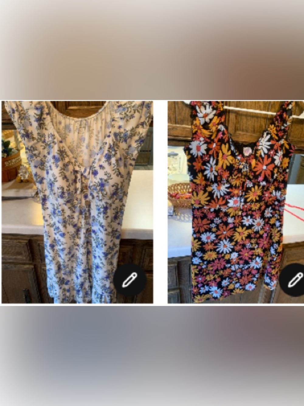 (Lot of 2) No Boundaries Floral Print Dresses in like new condition worn once.